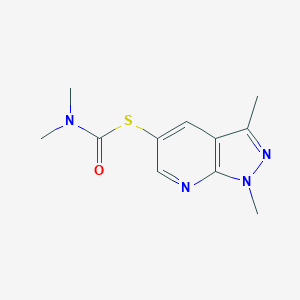 1-({1,3-Dimethyl-1H-pyrazolo[3,4-b]pyridin-5-yl}sulfanyl)-N,N-dimethylformamide图片