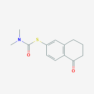 N,N-Dimethyl-1-[(5-oxo-5,6,7,8-tetrahydronaphthalen-2-yl)sulfanyl]formamide图片