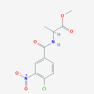 Methyl 2-[(4-Chloro-3-nitrophenyl)formamido]propanoateͼƬ