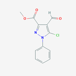 Methyl 5-Chloro-4-formyl-1-phenyl-1H-pyrazole-3-carboxylate图片