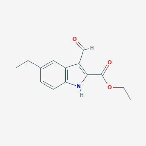 Ethyl 5-Ethyl-3-formyl-1H-indole-2-carboxylate图片