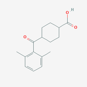 trans-4-(2,6-Dimethylbenzoyl)cyclohexane-1-carboxylic acidͼƬ