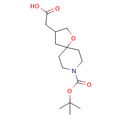 2-(8-tert-butoxycarbonyl-1-oxa-8-azaspiro[4,5]decan-3-yl)aceticacid图片