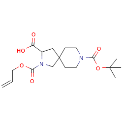 8-(tert-butoxycarbonyl)-2-[(prop-2-en-1-yloxy)carbonyl]-2,8-diazaspiro[4,5]decane-3-carboxylicacidͼƬ