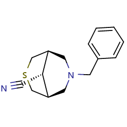 (1R,5S,9s)-7-benzyl-3-thia-7-azabicyclo[3,3,1]nonane-9-carbonitrileͼƬ