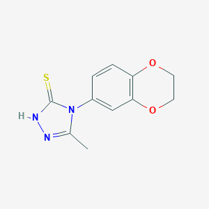 4-(2,3-Dihydro-1,4-benzodioxin-6-yl)-5-methyl-4H-1,2,4-triazole-3-thiolͼƬ