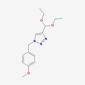 4-(Diethoxymethyl)-1-[(4-methoxyphenyl)methyl]-1,2,3-triazoleͼƬ