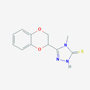 5-(2,3-Dihydro-1,4-benzodioxin-2-yl)-4-methyl-4H-1,2,4-triazole-3-thiolͼƬ