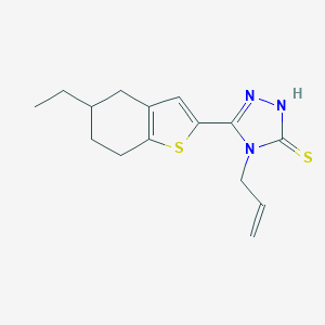 5-(5-Ethyl-4,5,6,7-tetrahydro-1-benzothiophen-2-yl)-4-(prop-2-en-1-yl)-4H-1,2,4-triazole-3-thiolͼƬ