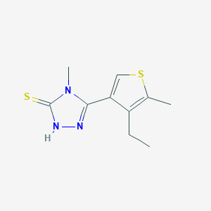 5-(4-Ethyl-5-methylthien-3-yl)-4-methyl-4H-1,2,4-triazole-3-thiolͼƬ