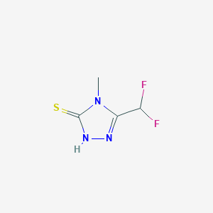 5-(difluoromethyl)-4-methyl-4H-1,2,4-triazole-3-thiolͼƬ