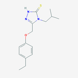 5-(4-Ethylphenoxymethyl)-4-(2-methylpropyl)-4H-1,2,4-triazole-3-thiol图片