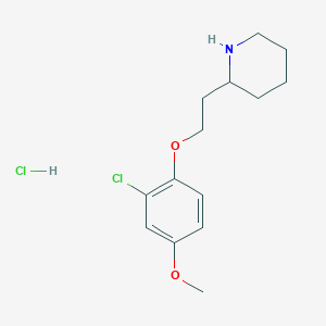 2-[2-(2-Chloro-4-methoxyphenoxy)ethyl]piperidinehydrochlorideͼƬ