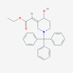 rac-(2E)-3-[(Ethoxycarbonyl)methylene]-1-trityl-4-piperidinolͼƬ