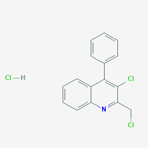 3-Chloro-2-(chloromethyl)-4-phenylquinoline HydrochlorideͼƬ