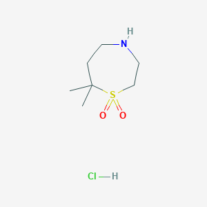 7,7-dimethyl-1,4-thiazepane 1,1-dioxide hydrochlorideͼƬ