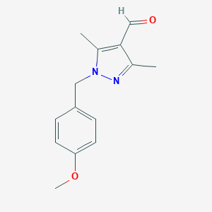 1-[(4-methoxyphenyl)methyl]-3,5-dimethyl-1H-pyrazole-4-carbaldehydeͼƬ