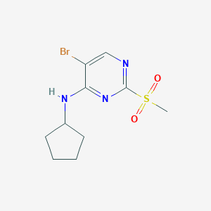 5-bromo-N-cyclopentyl-2-(methylsulfonyl)pyrimidin-4-amineͼƬ