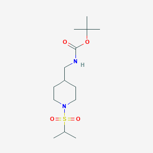 tert-Butyl [1-(isopropylsulfonyl)piperidin-4-yl]methyl carbamateͼƬ