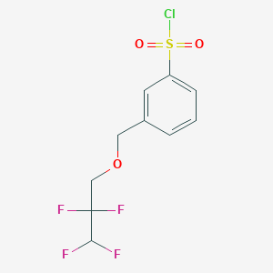 3-[(2,2,3,3-Tetrafluoropropoxy)methyl]benzene-1-sulfonyl ChlorideͼƬ