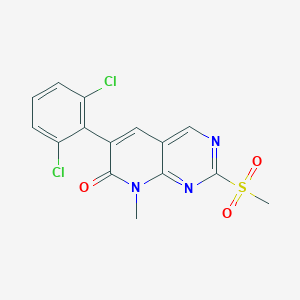 6-(2,6-Dichlorophenyl)-8-methyl-2-methylsulfonyl-8H-pyrido[2,3-d]pyrimidin-7-oneͼƬ