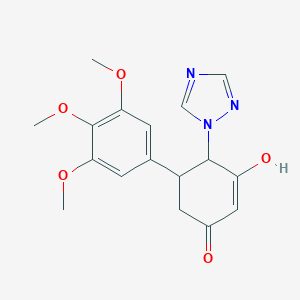 3-hydroxy-4-(1H-1,2,4-triazol-1-yl)-5-(3,4,5-trimethoxyphenyl)-2-cyclohexen-1-oneͼƬ