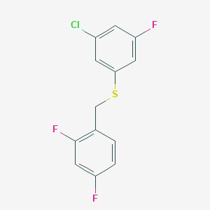 1,3-Difluoro-4-[(3-chloro-5-fluorophenyl)sulfanylmethyl]benzeneͼƬ