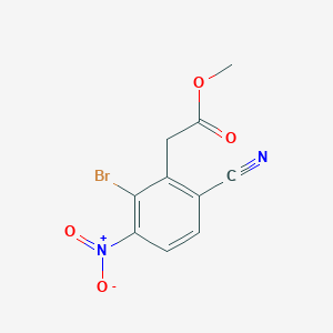 Methyl 2-bromo-6-cyano-3-nitrophenylacetateͼƬ