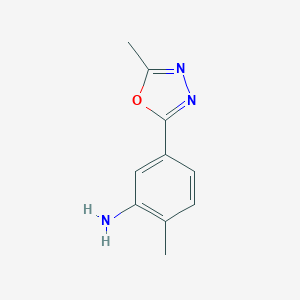 2-Methyl-5-(5-methyl-1,3,4-oxadiazol-2-yl)anilineͼƬ