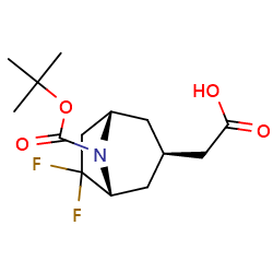 exo-8-boc-6,6-difluoro-8-azabicyclo[3,2,1]octane-3-aceticacidͼƬ