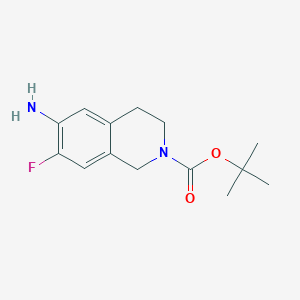 6-Amino-7-fluoro-3,4-dihydro-2(1H)-Isoquinolinecarboxylic Acid 1,1-Dimethylethyl EsterͼƬ