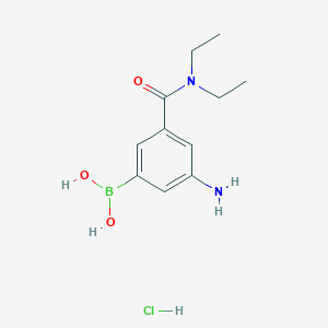 (3-Amino-5-(diethylcarbamoyl)phenyl)boronic acidhydrochlorideͼƬ