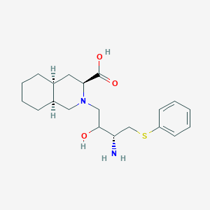 (3S,4aS,8aS)-2-[(2R,3R)-3-Amino-2-hydroxy-4-phenythiobutyl]-decahydro-3-isoquinolinecarboxylic Acid图片