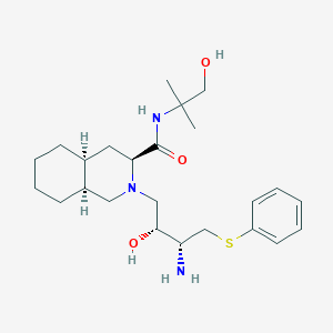 (3S,4aS,8aS)-2-[(2R,3R)-3-[(3-Amino-2-hydroxy-4-phenythiobutyl]-decahydro-N-(2-hydroxy-1,1-dimethylethyl)-3-isoquinolinecarboxamideͼƬ