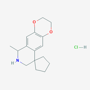 6-Methyl-3,6,7,8-tetrahydro-2H-spiro[[1,4]dioxino[2,3-g]isoquinoline-9,1'-cyclopentane] HydrochlorideͼƬ