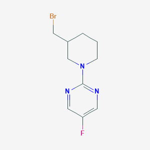 2-(3-Bromomethyl-piperidin-1-yl)-5-fluoro-pyrimidineͼƬ