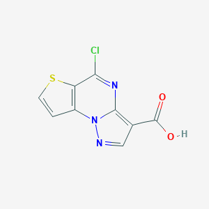 5-Chloropyrazolo[1,5-a]thieno[2,3-e]pyrimidine-3-carboxylic acid图片