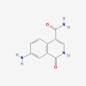 7-amino-1-oxo-1,2-dihydroisoquinoline-4-carboxamide图片