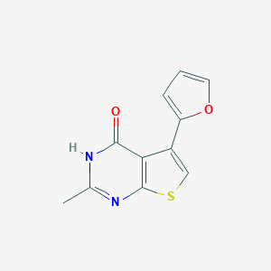 5-(2-Furyl)-2-methylthieno[2,3-d]pyrimidin-4(3H)-oneͼƬ