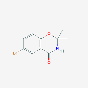 6-bromo-2,2-dimethyl-3,4-dihydro-2H-1,3-benzoxazin-4-oneͼƬ