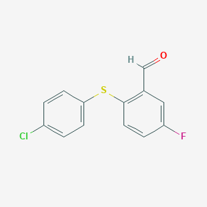 2-[(4-Chlorophenyl)Sulfanyl]-5-Fluorobenzaldehyde图片