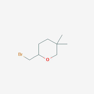 2-(bromomethyl)-5,5-dimethyloxane图片