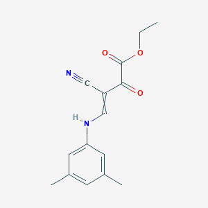 ethyl 3-cyano-4-(3,5-dimethylanilino)-2-oxo-3-butenoateͼƬ