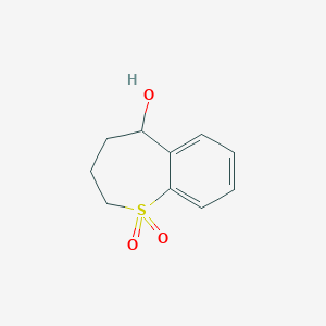 5-Hydroxy-2,3,4,5-tetrahydro-1-benzothiepine-1,1-dioneͼƬ