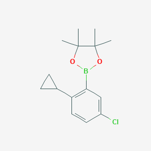 3-CHLORO-6-CYCLOPROPYLPHENYLBORONIC ACID PINACOL ESTERͼƬ