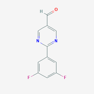 2-(3,5-Difluorophenyl)pyrimidine-5-carbaldehydeͼƬ