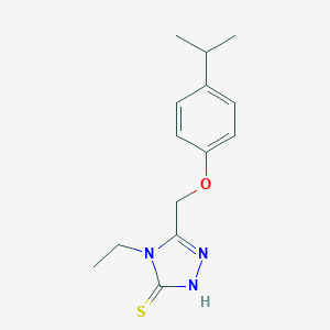 4-Ethyl-5-[(4-isopropylphenoxy)methyl]-4H-1,2,4-triazole-3-thiolͼƬ