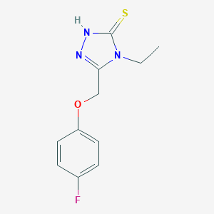 4-Ethyl-5-[(4-fluorophenoxy)methyl]-4H-1,2,4-triazole-3-thiolͼƬ