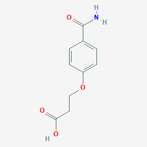 3-(4-Carbamoylphenoxy)propionic AcidͼƬ