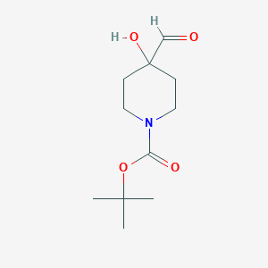 1-Boc-4-hydroxy-4-formyl-piperidineͼƬ